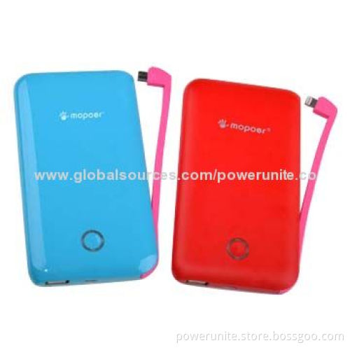 6,600mAh Power Bands Portable Cellphone Chargers with Unique Patent Shell